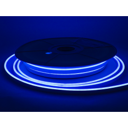 Світлодіодний неон 6*12mm 120led 2835 24V 9W/m IP65, синій (бухта 25м) #64-B AVT