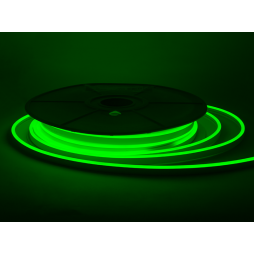 Світлодіодний неон 6*12mm 120led 2835 24V 9W/m IP65, зелений (бухта 25м) #64-G AVT