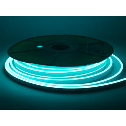 Світлодіодний неон 6*12mm 120led 2835 24V 9W/m IP65, блакитний (бухта 25м) #64-IB AVT