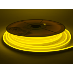 Світлодіодний неон 6*12mm 120led 2835 24V 9W/m IP65, лимонно-жовтий (бухта 25м) #64-LY AVT