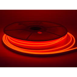 Світлодіодний неон 6*12mm 120led 2835 24V 9W/m IP65, червоний (бухта 25м) #64-R AVT