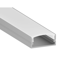 Профиль алюминиевый анодированный LEDUA АЛ-55 + рассеиватель для LED ленты накладной 2 м