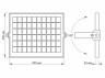 Прожектор светодиодный Videx VL-FSO-1005 с солнечной панелью 96 W 2800 Lm 5000 K
