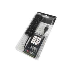 USB HUB на 4 порти USB 2.0, з вимикачами та підсвіткою (у блістері), 4-1030, активний