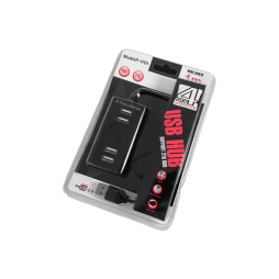 USB HUB на 4 порти USB 2.0 (Model:P-1701), у блістері, 4-1035, активний