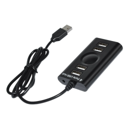 USB HUB на 4 порти USB 2.0 (Model:P-1701), у блістері, 4-1035, активний