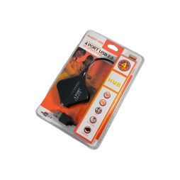 USB HUB на 4 порти USB 2.0 з підсвіткою (Model:P-1005), у блістері, 4-1036, активний