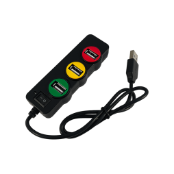 USB HUB на 4 порти USB 2.0 з вимикачем (Model:P-1030), 4-1039, пасивний
