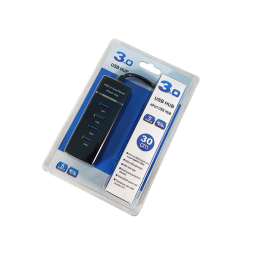 USB HUB на 4 порти USB 3.0 з підсвіткою, у блістері, 4-1040, пасивний