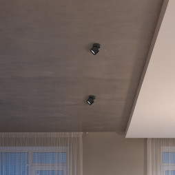 Світильник VIDEX під лампу GX53 поворотний Чорний VL-SPF18B-B