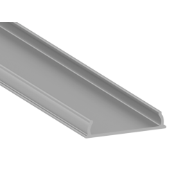 Алюмінієвий профіль для світлодіодної стрічки АЛ-61 (65грам) 2 метра анодований гнучкий накладний LEDUA