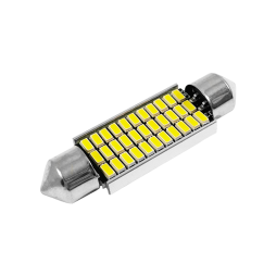 Світлодіодна авто лампа S85-41mm-33smd 4014 обманка білий 12V LEDUA