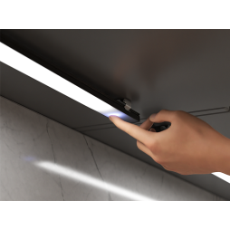 Світильник світлодіодний з датчиком дімером з памʼятю меблевий накладний чорний 200мм 12V 6500К LEDUA