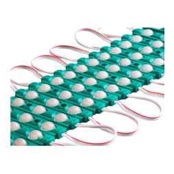 Світлодіодні модулі 2835-3smd 12V IP65 0,5ватт з лінзою зелені