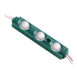 Світлодіодні модулі 2835-3smd 12V IP65 0,5ватт з лінзою зелені