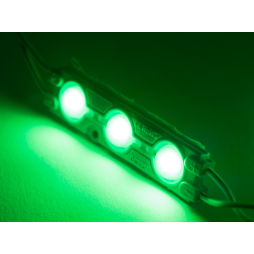 Світлодіодні модулі 2835-3smd 12V IP65 0,5ватт з лінзою зелені