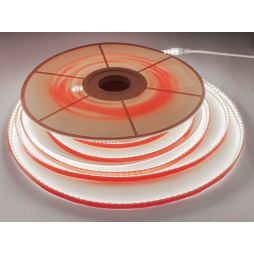 Світлодіодна стрічка 2835-120led-11х5.5mm-220V 9W/m IP65 білий (25м в бабіні) #17-W AVT