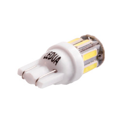 Світлодіодна авто лампа T10-7020-10smd білий 12V LEDUA