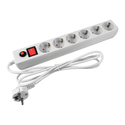 Сетевой удлинитель Lemanso LMK050 с заземлением 6 розеток 1.8 м