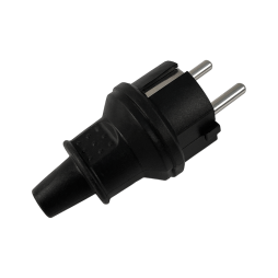 Вилка с заземлением каучуковая Lemanso LMA056 16A