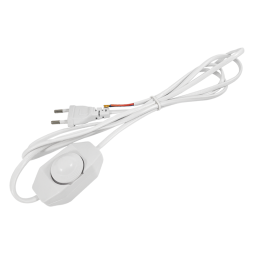 Кабель (шнур) + реостат 200W 2 м білий LMA325 Лємансо