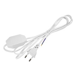 Кабель (шнур) + реостат 200W 2 м білий LMA325 Лємансо