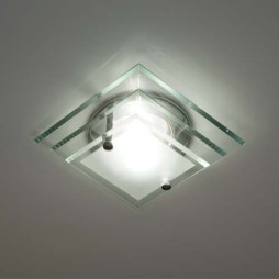 Встраиваемый светильник Feron DL4153 под лампу хром.