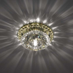 Встраиваемый светильник Feron JD125 под лампу прозрачный желтый