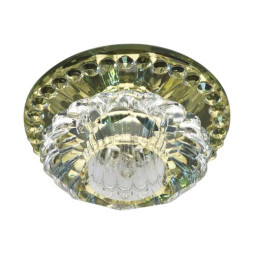 Встраиваемый светильник Feron JD125 под лампу прозрачный желтый