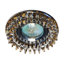 Встраиваемый светильник Feron CD2540 под лампу прозрачный чайный