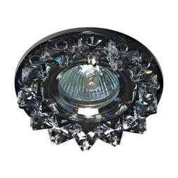 Встраиваемый светильник Feron CD2542 под лампу прозрачный серый