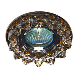 Встраиваемый светильник Feron CD2542 под лампу прозрачный чайный