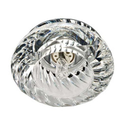 Встраиваемый светильник Feron JD85 под лампу прозрачный хром