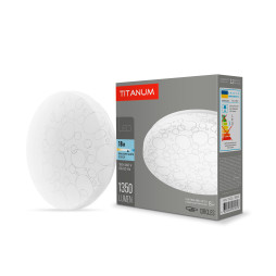 LED светильник настенно-потолочный TITANUM 18W 5000K Кольца