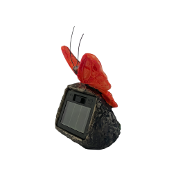 Світильник LED газон 1LED IP44 сон. батарея жовтий  CAB124 Лємансо