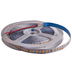 Світлодіодна стрічка 3528-168led-10mm-24V 13W/m IP20 тепло білий, 2 роки гарантії AVT