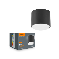 Світильник під лампу GX53 220V накладний Чорний (VL-SPF26A-B) VIDEX