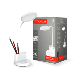 Настільна акумуляторна лампа світильник 6W 5V 2700-6000K (TLTF-011W) TITANUM