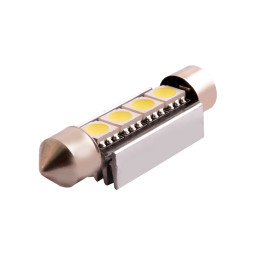 Світлодіодна авто лампа S85-41mm-4smd 5050 обманка білий 12V LEDUA