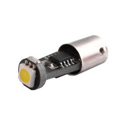 Світлодіодна авто лампа BA9S-5050-1smd 12V обманка білий LEDUA