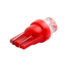 Светодиодная автолампа T10 W5W 12В красный