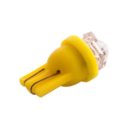 Світлодіодна авто лампа T10-1pc-піранья LED жовтий 12V LEDUA