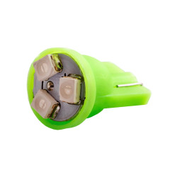 Світлодіодна авто лампа T10-3528-3smd зелений 12V LEDUA