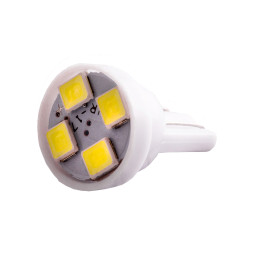 Світлодіодна авто лампа T10-3528-4smd білий 12V LEDUA