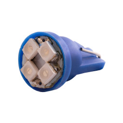 Светодиодная автолампа T10 W5W 12В SMD3528-4led синий