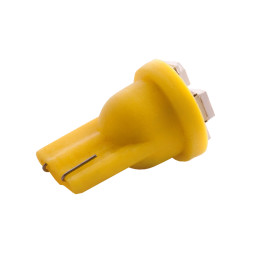 Світлодіодна авто лампа T10-3528-4smd жовтий 12V LEDUA
