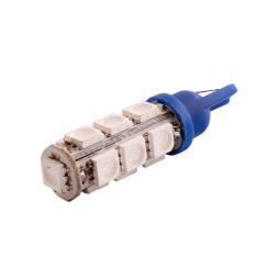 Світлодіодна авто лампа T10-5050-13smd синій 12V LEDUA