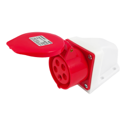 Гніздо стаціонарне (ГС) 16А/5п (3п+е+н) 380-415V IP44 червоне LEE-115L LM2035 Лємансо