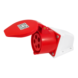 Гніздо стаціонарне (ГС) 32А/5п (3п+е+н) 380-415V IP44 червона LEE-125L LM2038 Лємансо