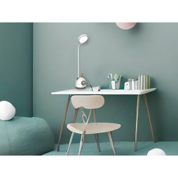 Настільний акумуляторний світильник 5V 4W TGX-L3 корпус білий з коричневим